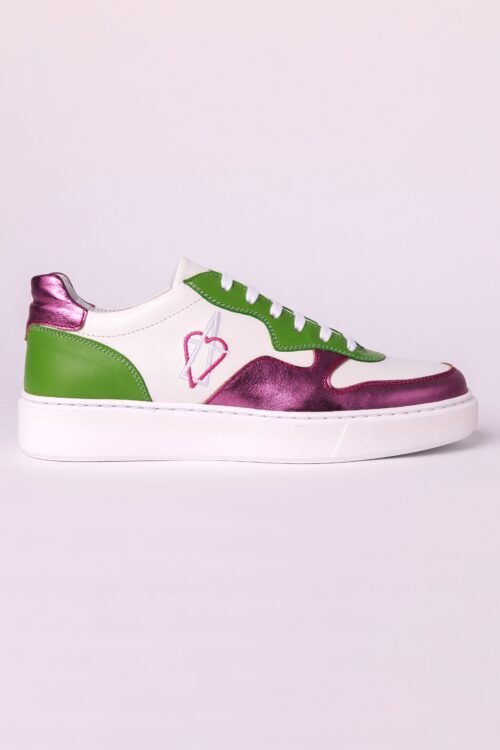 PINK AND GREEN SNEAKERS