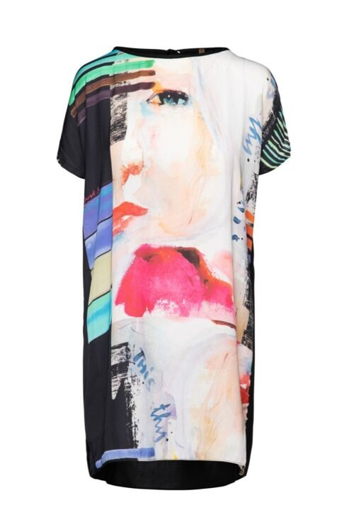 Sleeveless Loose Fitting Print Dress