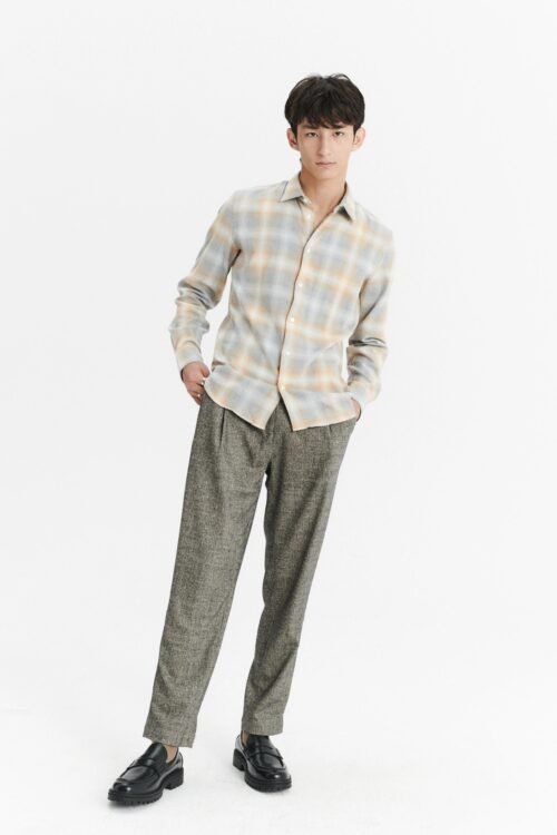 Feel Good Shirt in the Utterly Soft Tonal Italian Cotton Flannel by Albini