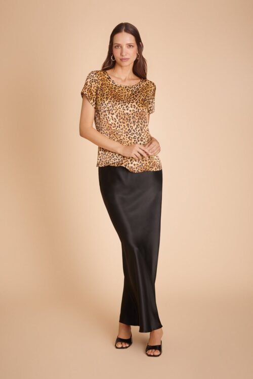 Golden Hollywood Silk Top